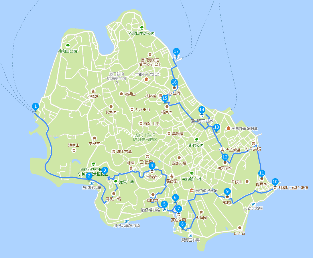 厦门鼓浪屿1日游